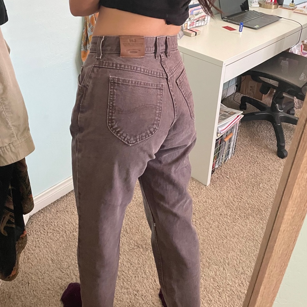 Brown Lee Mom Jeans